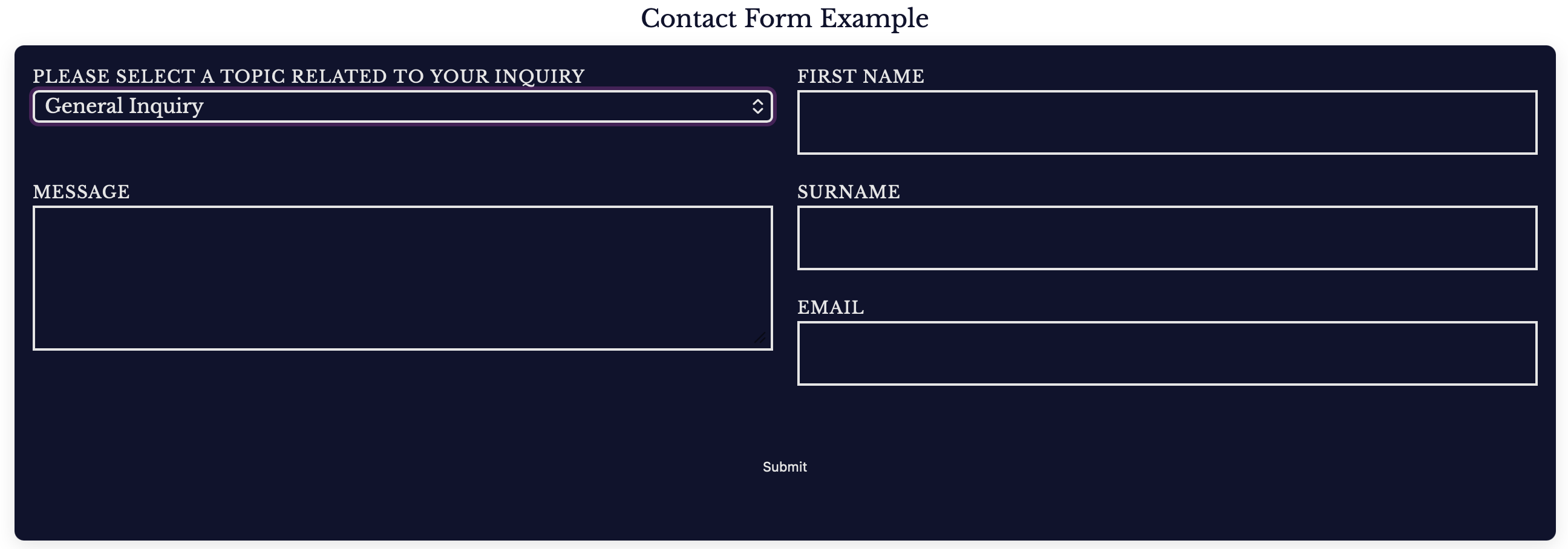 Contact Form